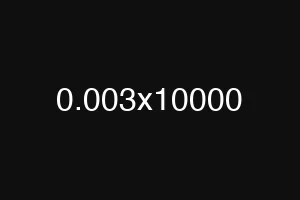 0.003x10000