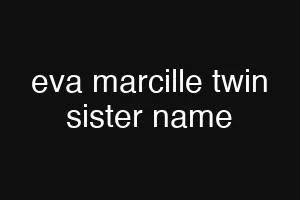 eva marcille twin sister name